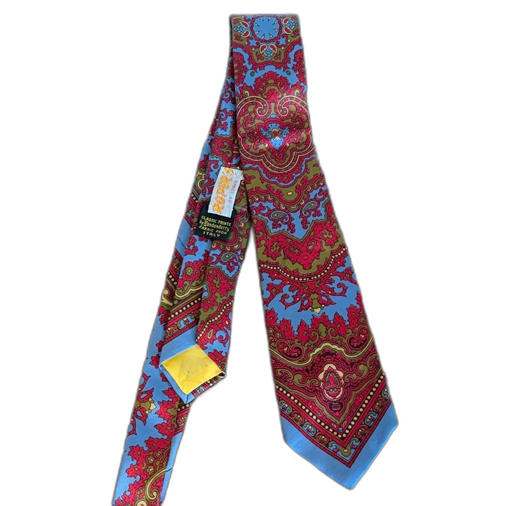 Vintage Roper's of Idaho Paisley Medallion Londonderry Silk Tie